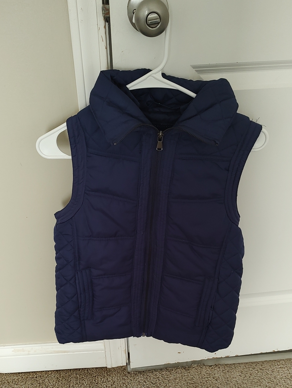 Rue21 Navy Quilted Puffer Vest - Sleeveless Zip Front